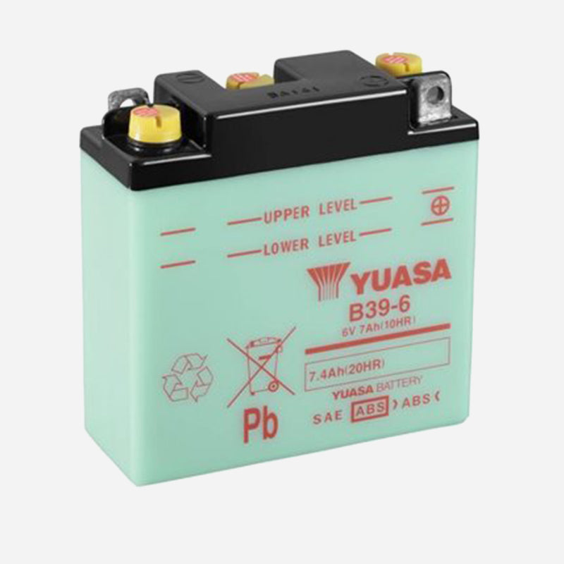 Lambretta Series 1 & 2 LI TV YUASA B39-6 Battery 6v 7.4Ah