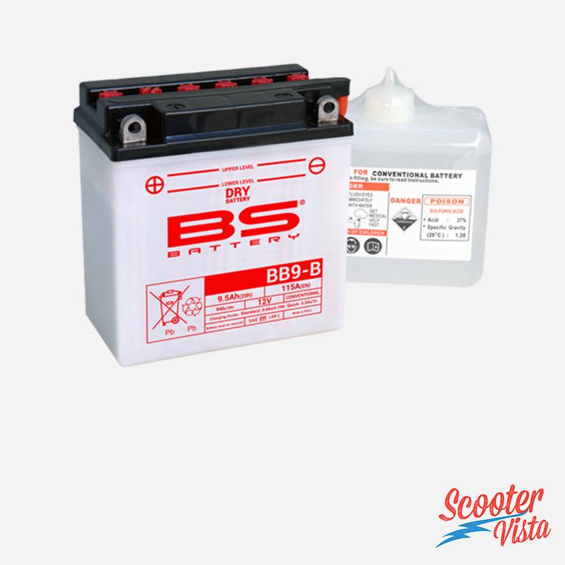 Vespa PX PE YB9B 12v BS Battery (with acid pack)