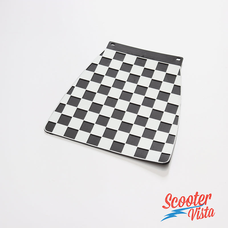 Lambretta & Vespa Black & White Chequered Mudflap