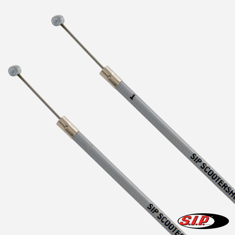 SIP PERFORAMCE Stainless Steel Vespa PX PE EFL M.Y. T5 Grey Gear Cable Set