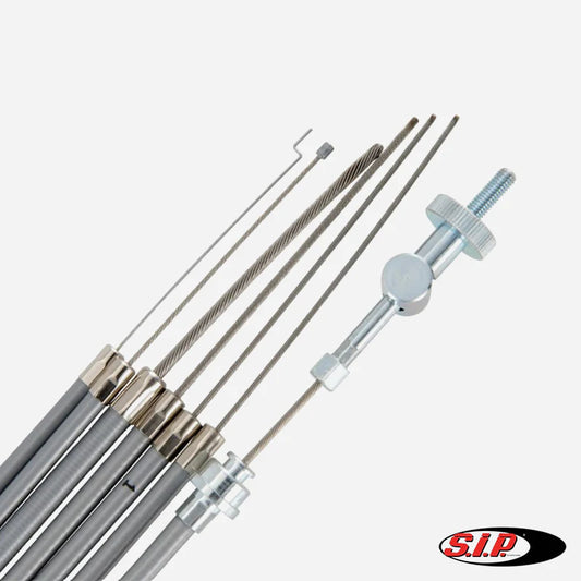 SIP PERFORMANCE Vespa PX PE EFL M.Y. Stainless Steel Grey Cable Set