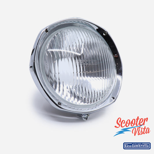 Lambretta LI Special SX TV Complete Headlamp (without Bulb Holder)