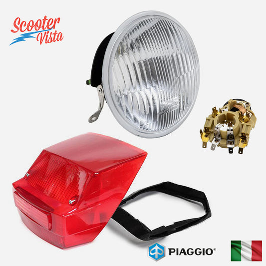 Piaggio Vespa Mk1 PX PE Headlamp & Veralux Tail Lamp