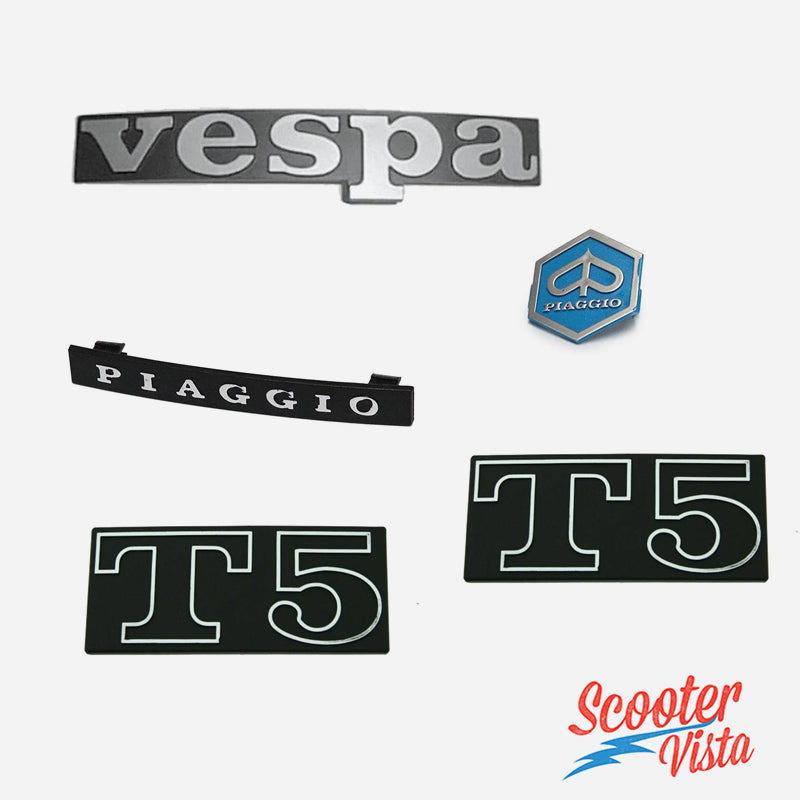 Vespa T5 Badge Set