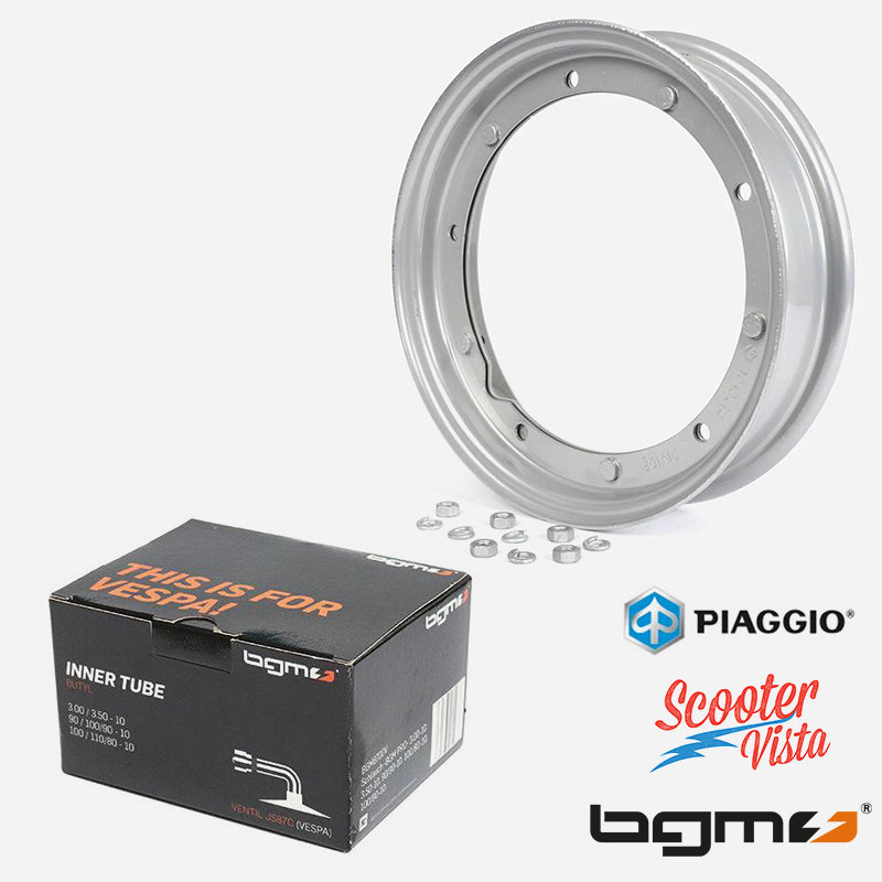 Piaggio Vespa 300/350-10" Wheel Rim & BGM Inner Tube