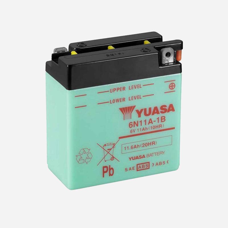 Lambretta Series 3 LI SX TV DL & GP YUASA 6N11A-1B Battery 6v 11.6Ah